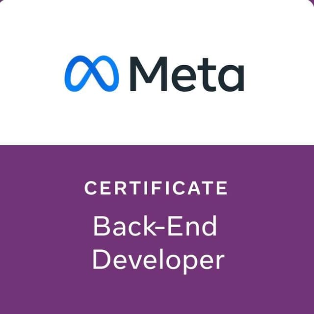 Meta Back-End Developer